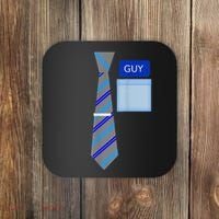 Guy Office Suit And Tie Costume Coaster thumb 0