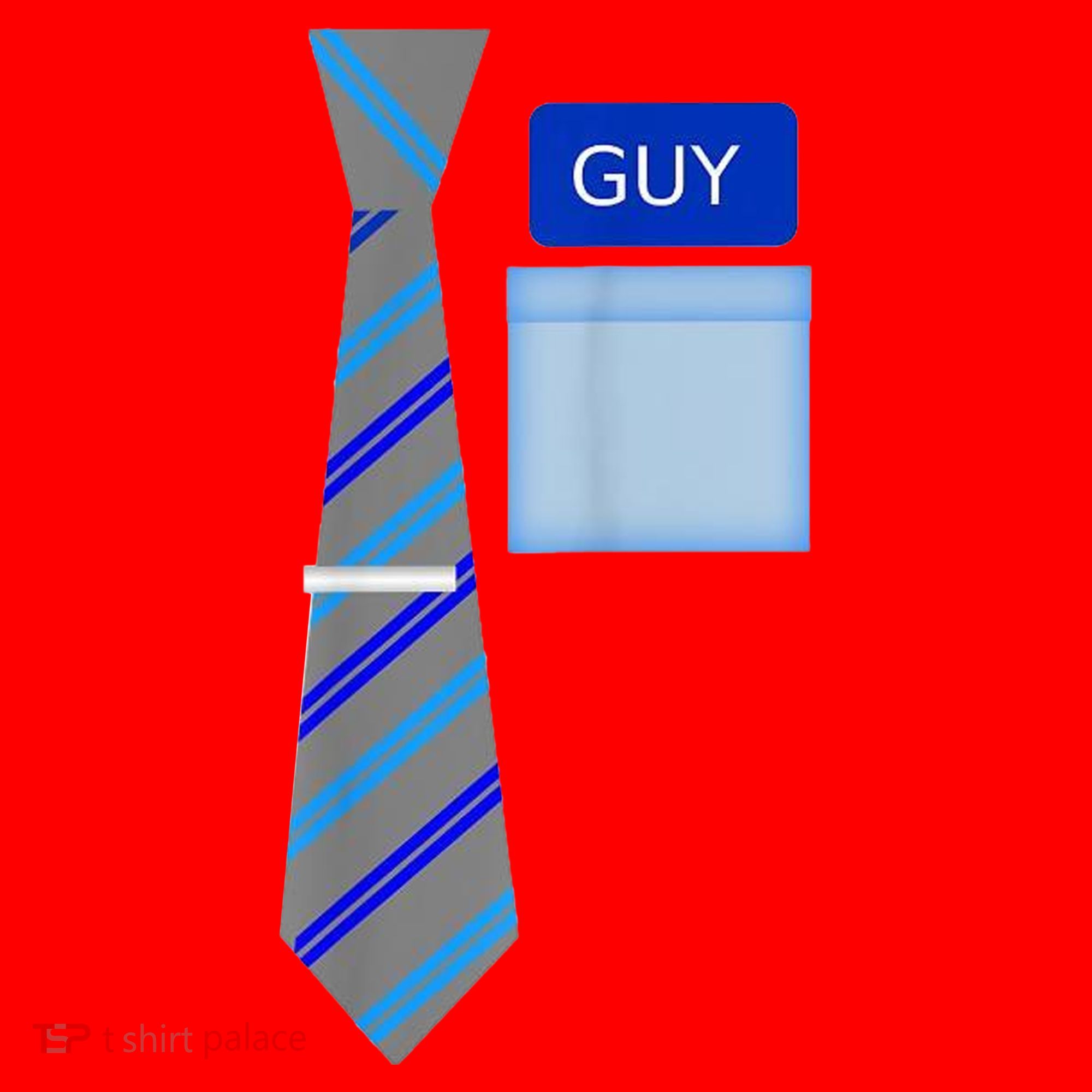 Guy Office Suit And Tie Costume Santa Hat