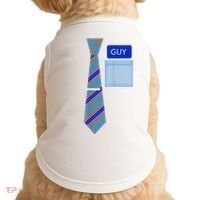 Guy Office Suit And Tie Costume Doggie Tank thumb 0