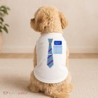 Guy Office Suit And Tie Costume Doggie Tank thumb 2