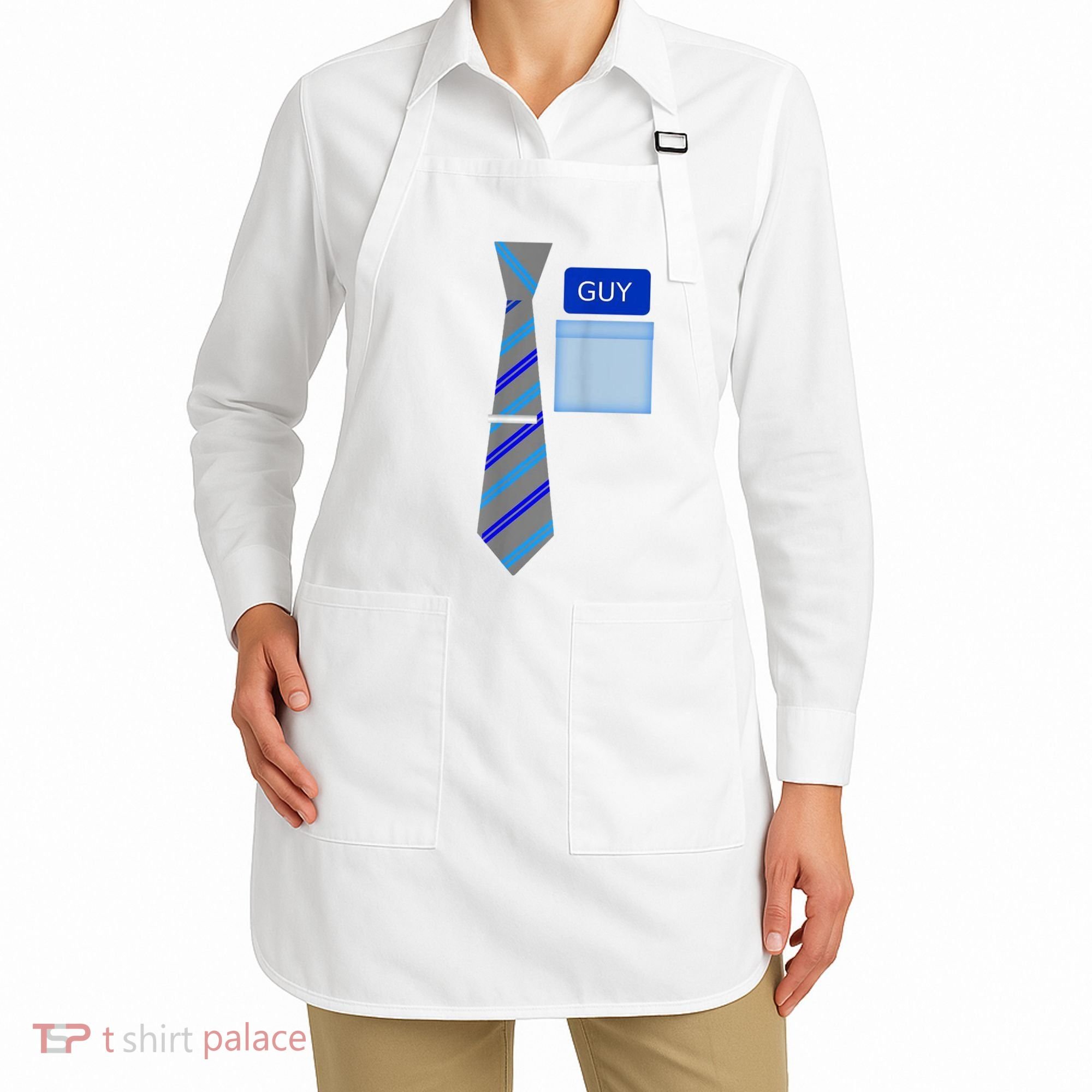 Guy Office Suit And Tie Costume Apron