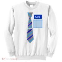 Guy Office Suit And Tie Costume Sweatshirt thumb 0