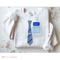 Guy Office Suit And Tie Costume Sweatshirt thumb 2