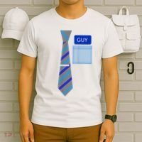 Guy Office Suit And Tie Costume T-Shirt thumb 6