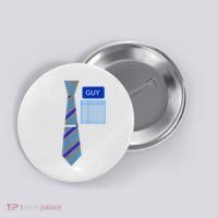 Guy Office Suit And Tie Costume Button thumb 0