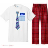 Guy Office Suit And Tie Costume Pajama Set thumb 0