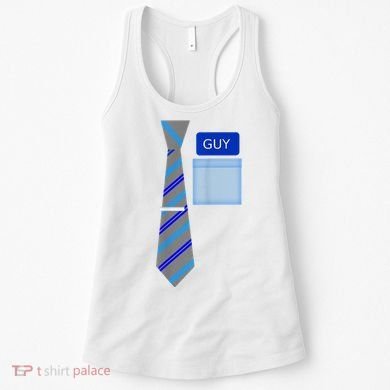 Guy Office Suit And Tie Costume Women's Tank Top