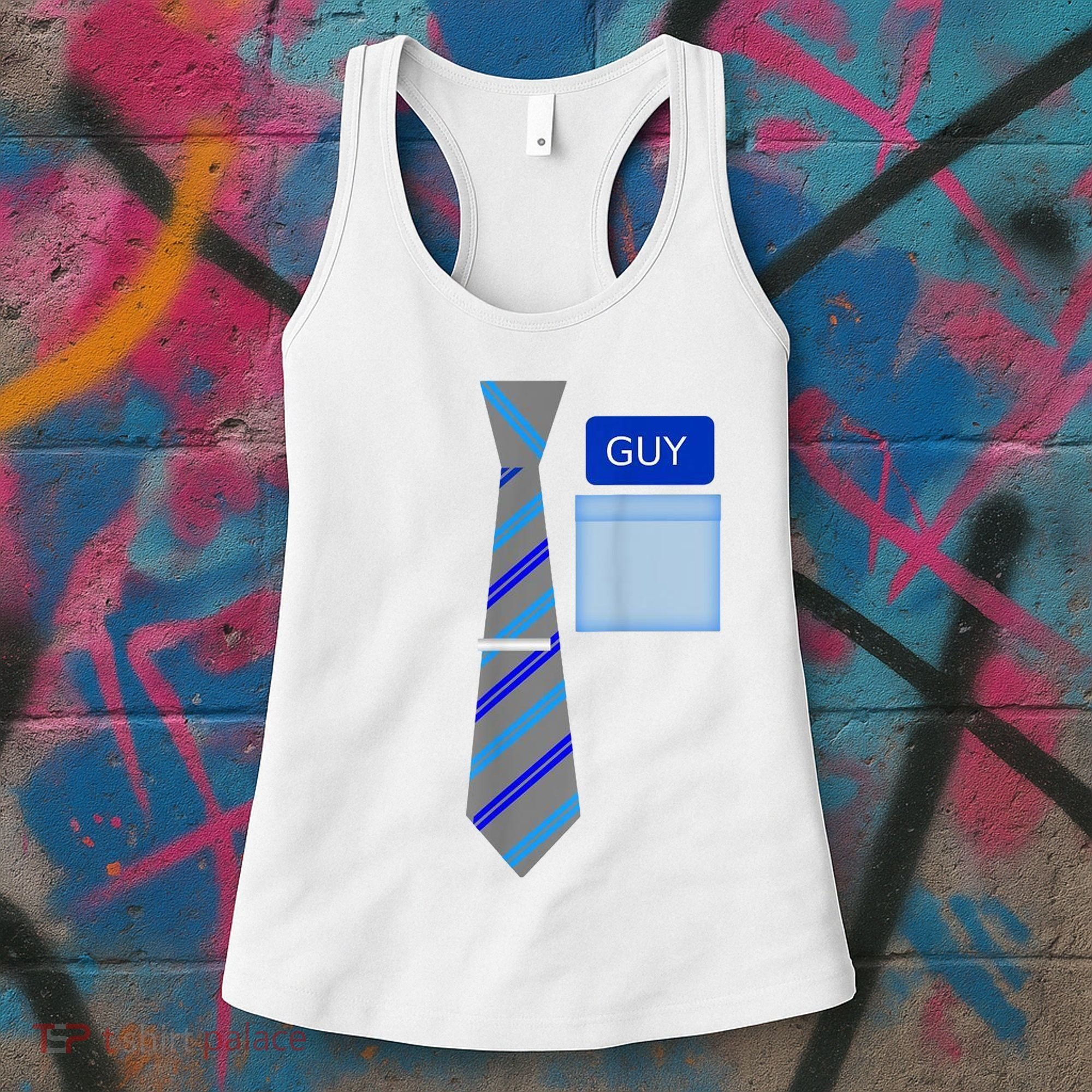Guy Office Suit And Tie Costume Women's Tank Top