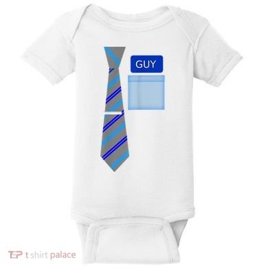 Guy Office Suit And Tie Costume Baby Bodysuit
