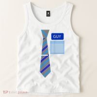 Guy Office Suit And Tie Costume Tank Top thumb 2