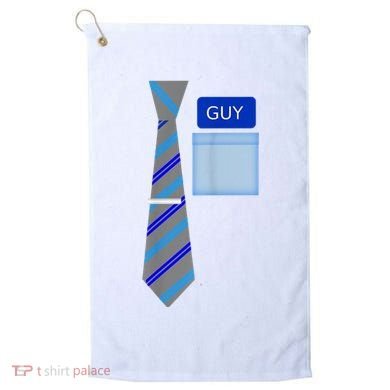 Guy Office Suit And Tie Costume Golf Towel