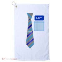 Guy Office Suit And Tie Costume Golf Towel thumb 0