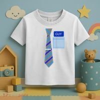 Guy Office Suit And Tie Costume Toddler T-Shirt thumb 3