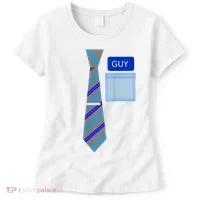 Guy Office Suit And Tie Costume Women's T-Shirt thumb 0