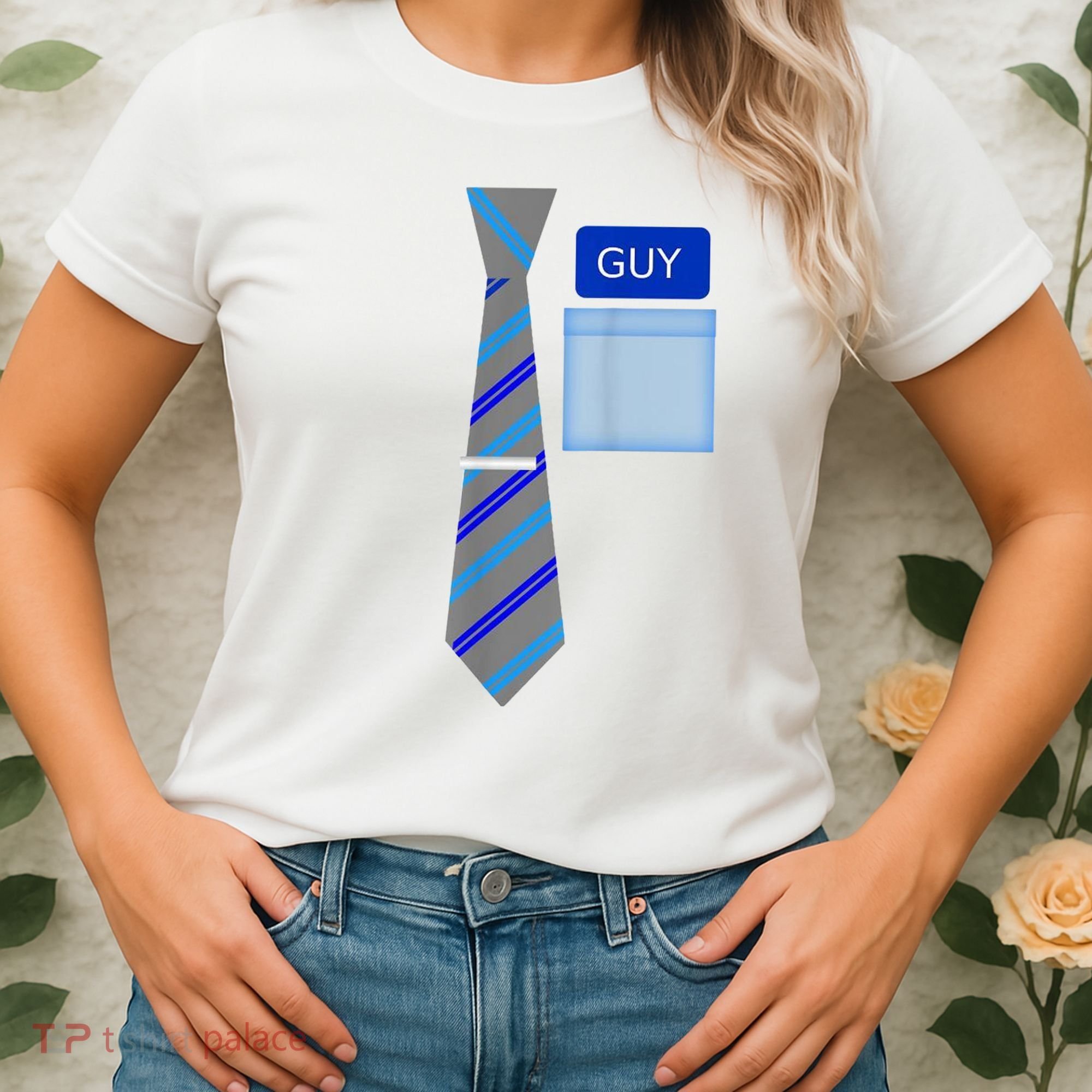 Guy Office Suit And Tie Costume Women's T-Shirt