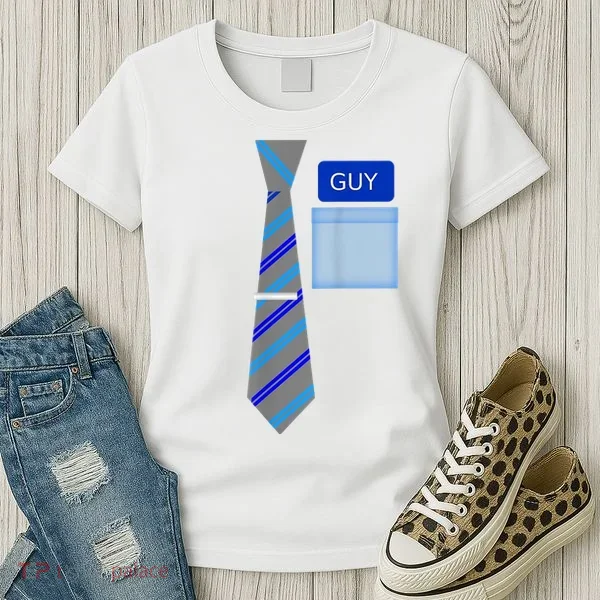 Guy Office Suit And Tie Costume Women's T-Shirt