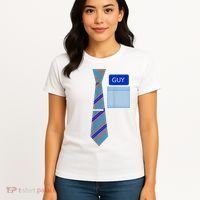 Guy Office Suit And Tie Costume Women's T-Shirt thumb 4