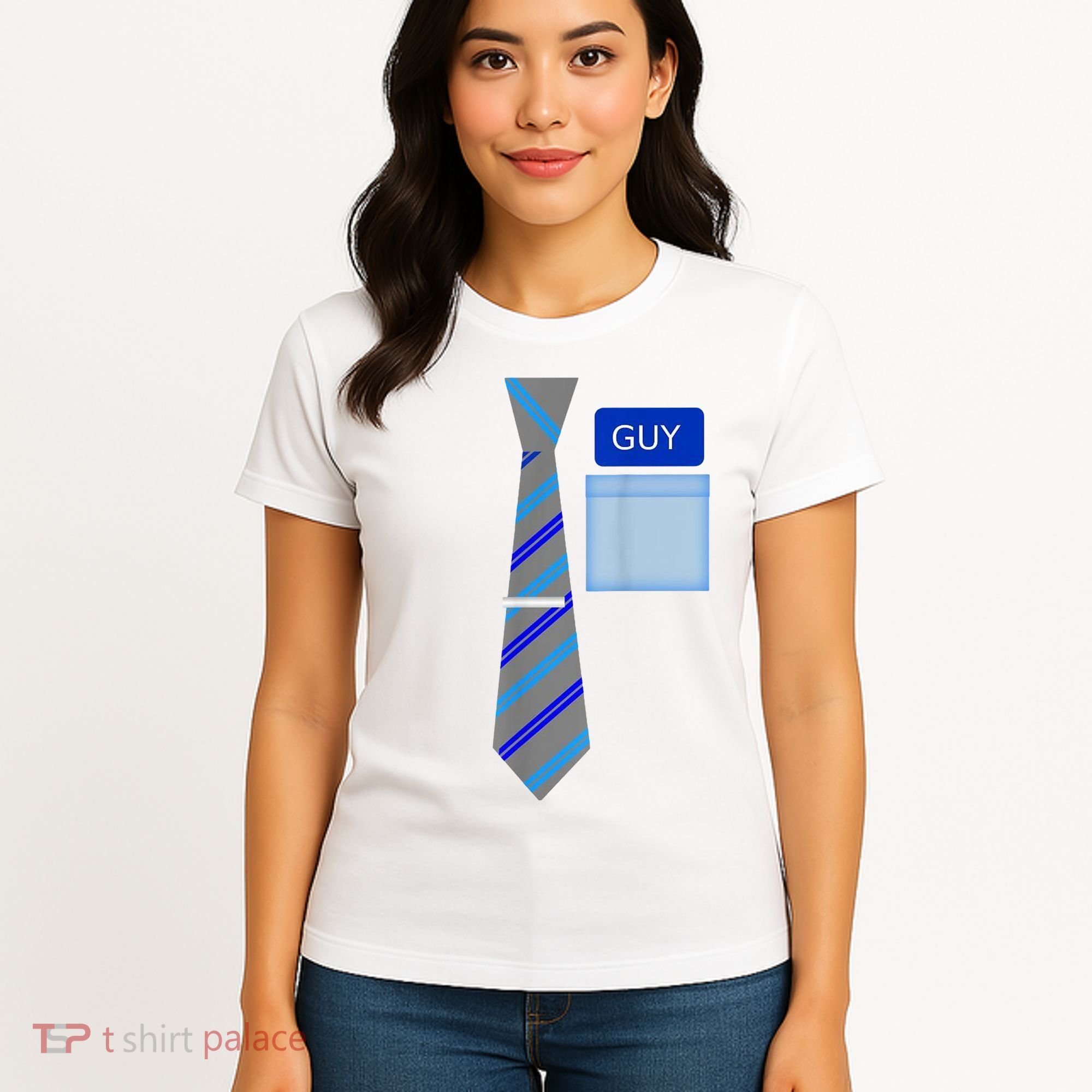 Guy Office Suit And Tie Costume Women's T-Shirt