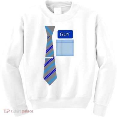 Guy Office Suit And Tie Costume Kids Sweatshirt