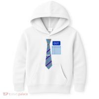 Guy Office Suit And Tie Costume Kids Hoodie thumb 0