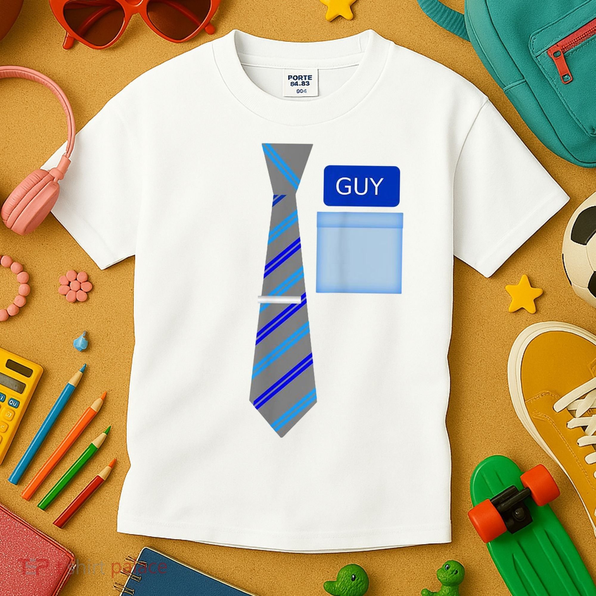 Guy Office Suit And Tie Costume Kids T-Shirt