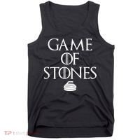 Game Of Stones Curler Parody Tank Top thumb 0