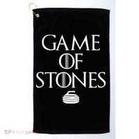 Game Of Stones Curler Parody Golf Towel thumb 0