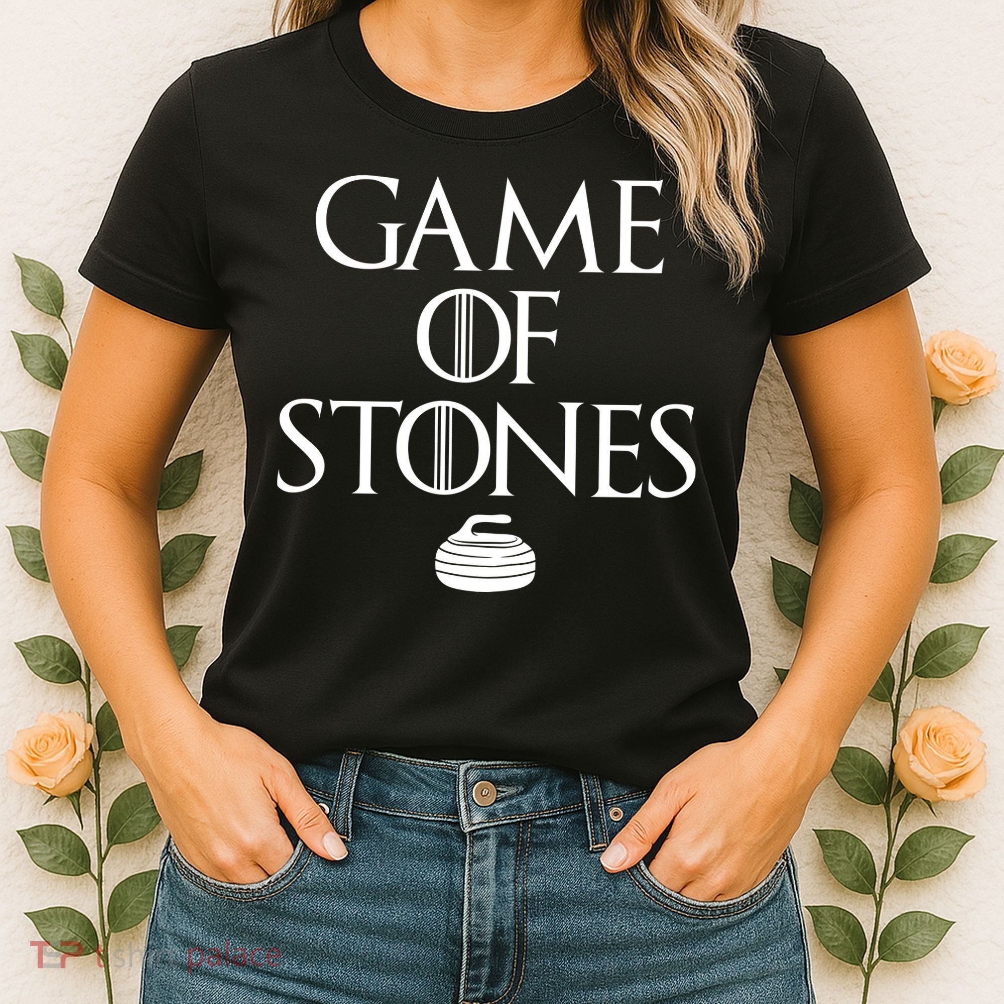 Game Of Stones Curler Parody Women's T-Shirt