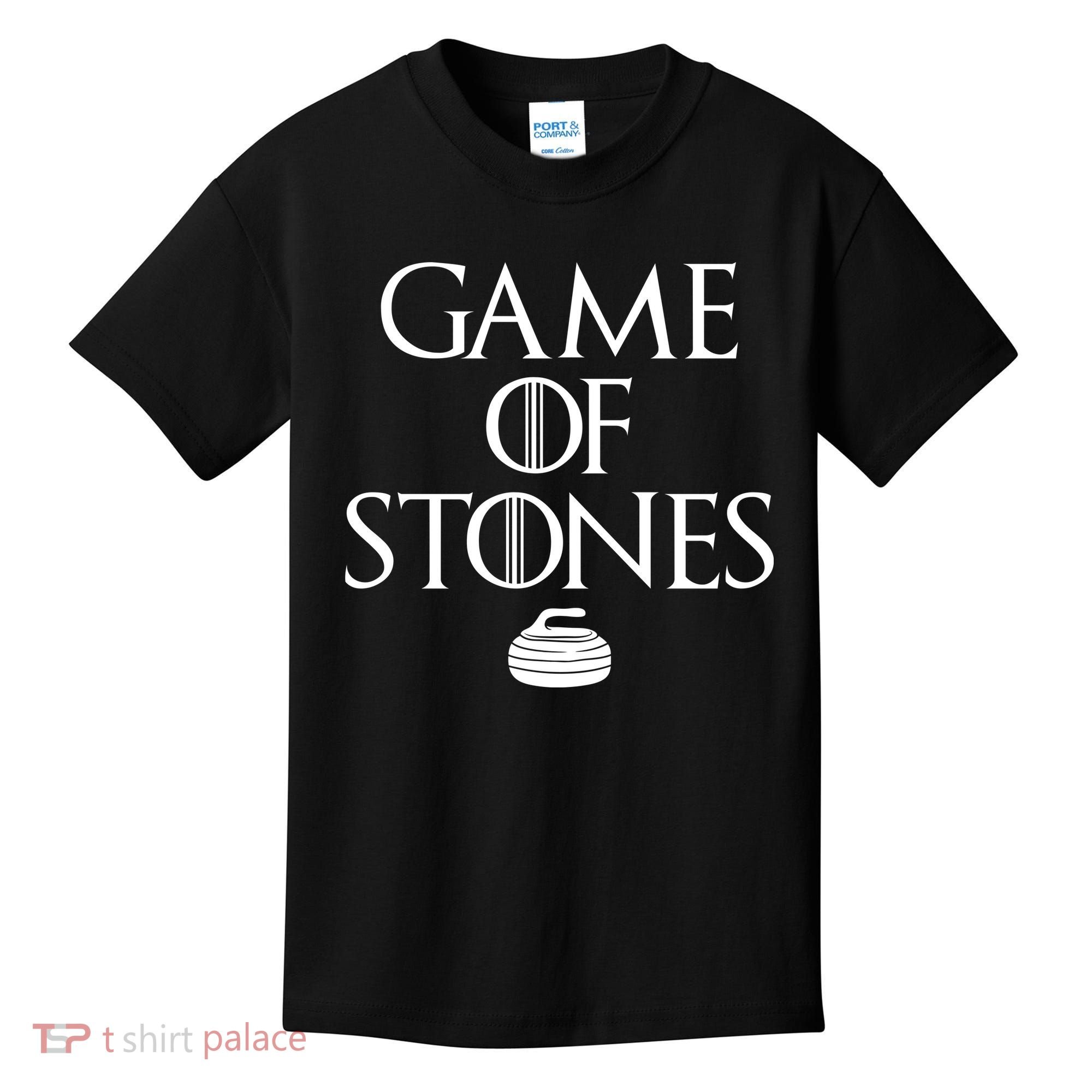 Game Of Stones Curler Parody Kids T-Shirt