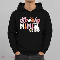 Groovy One Spooky Mimi Mama Grandma Witch Mom Halloween Hoodie thumb 0