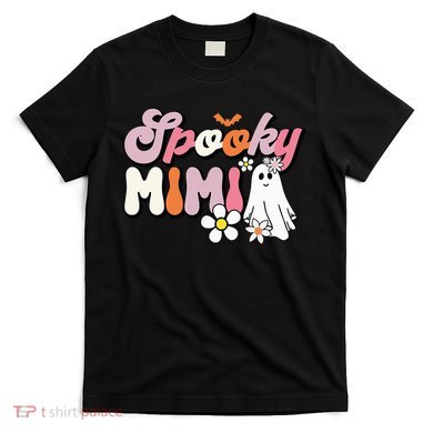 Groovy One Spooky Mimi Mama Grandma Witch Mom Halloween T-Shirt