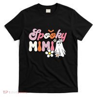 Groovy One Spooky Mimi Mama Grandma Witch Mom Halloween T-Shirt thumb 0