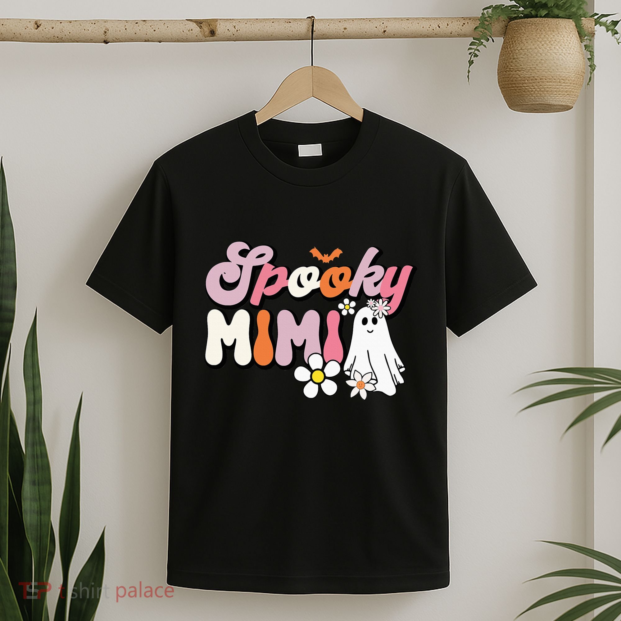 Groovy One Spooky Mimi Mama Grandma Witch Mom Halloween T-Shirt