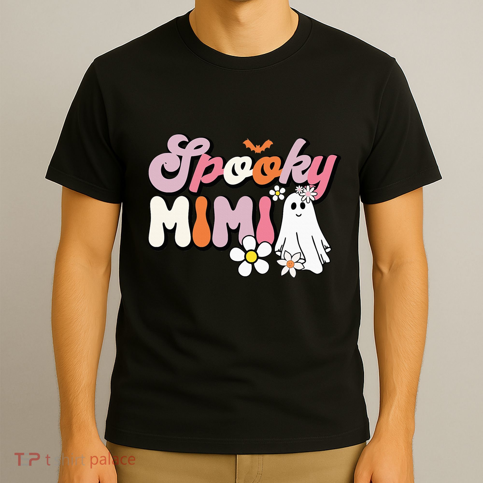 Groovy One Spooky Mimi Mama Grandma Witch Mom Halloween T-Shirt