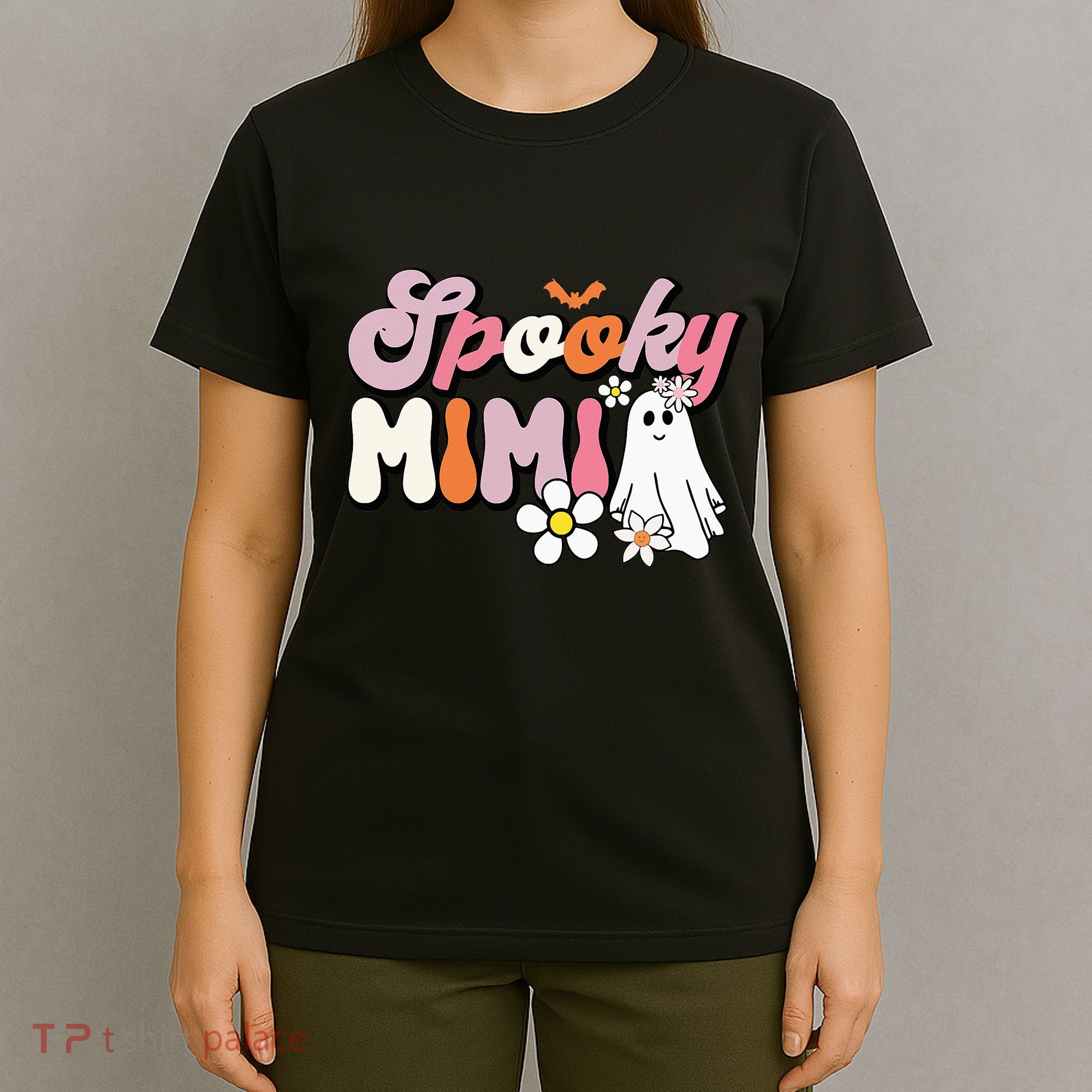 Groovy One Spooky Mimi Mama Grandma Witch Mom Halloween T-Shirt