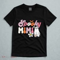 Groovy One Spooky Mimi Mama Grandma Witch Mom Halloween T-Shirt thumb 5