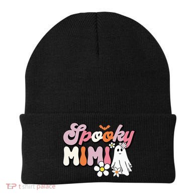 Groovy One Spooky Mimi Mama Grandma Witch Mom Halloween Beanie