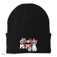 Groovy One Spooky Mimi Mama Grandma Witch Mom Halloween Beanie thumb 0