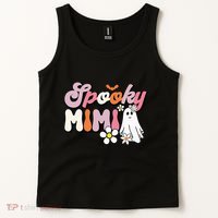 Groovy One Spooky Mimi Mama Grandma Witch Mom Halloween Tank Top thumb 2