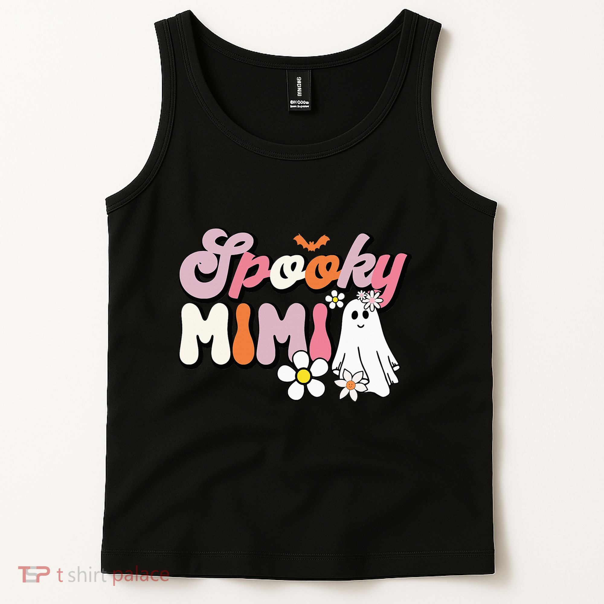Groovy One Spooky Mimi Mama Grandma Witch Mom Halloween Tank Top