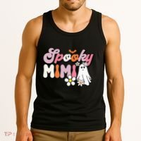 Groovy One Spooky Mimi Mama Grandma Witch Mom Halloween Tank Top thumb 3