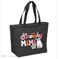 Groovy One Spooky Mimi Mama Grandma Witch Mom Halloween Tote Bag thumb 2