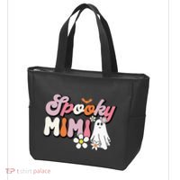 Groovy One Spooky Mimi Mama Grandma Witch Mom Halloween Tote Bag thumb 3