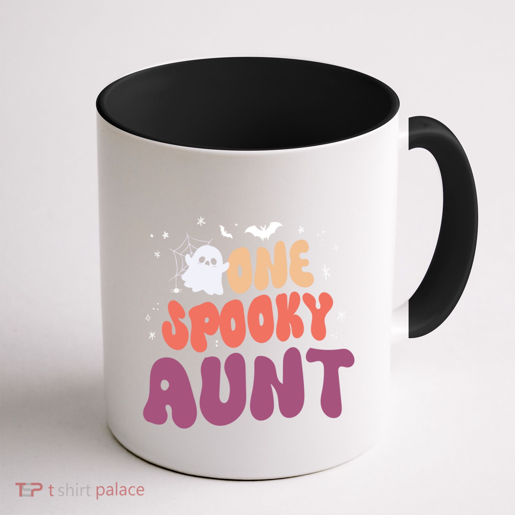 Groovy One Spooky Aunt Boo Ghost Halloween Pumpkin Gift Coffee Mug