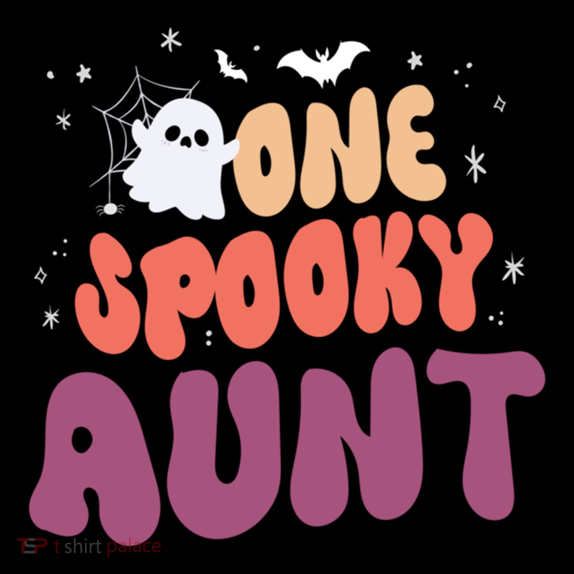 Groovy One Spooky Aunt Boo Ghost Halloween Pumpkin Gift Coffee Mug