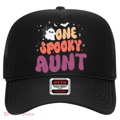 Groovy One Spooky Aunt Boo Ghost Halloween Pumpkin Gift Hat