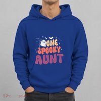 Groovy One Spooky Aunt Boo Ghost Halloween Pumpkin Gift Hoodie thumb 0