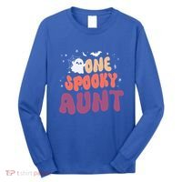 Groovy One Spooky Aunt Boo Ghost Halloween Pumpkin Gift Long Sleeve Shirt thumb 0