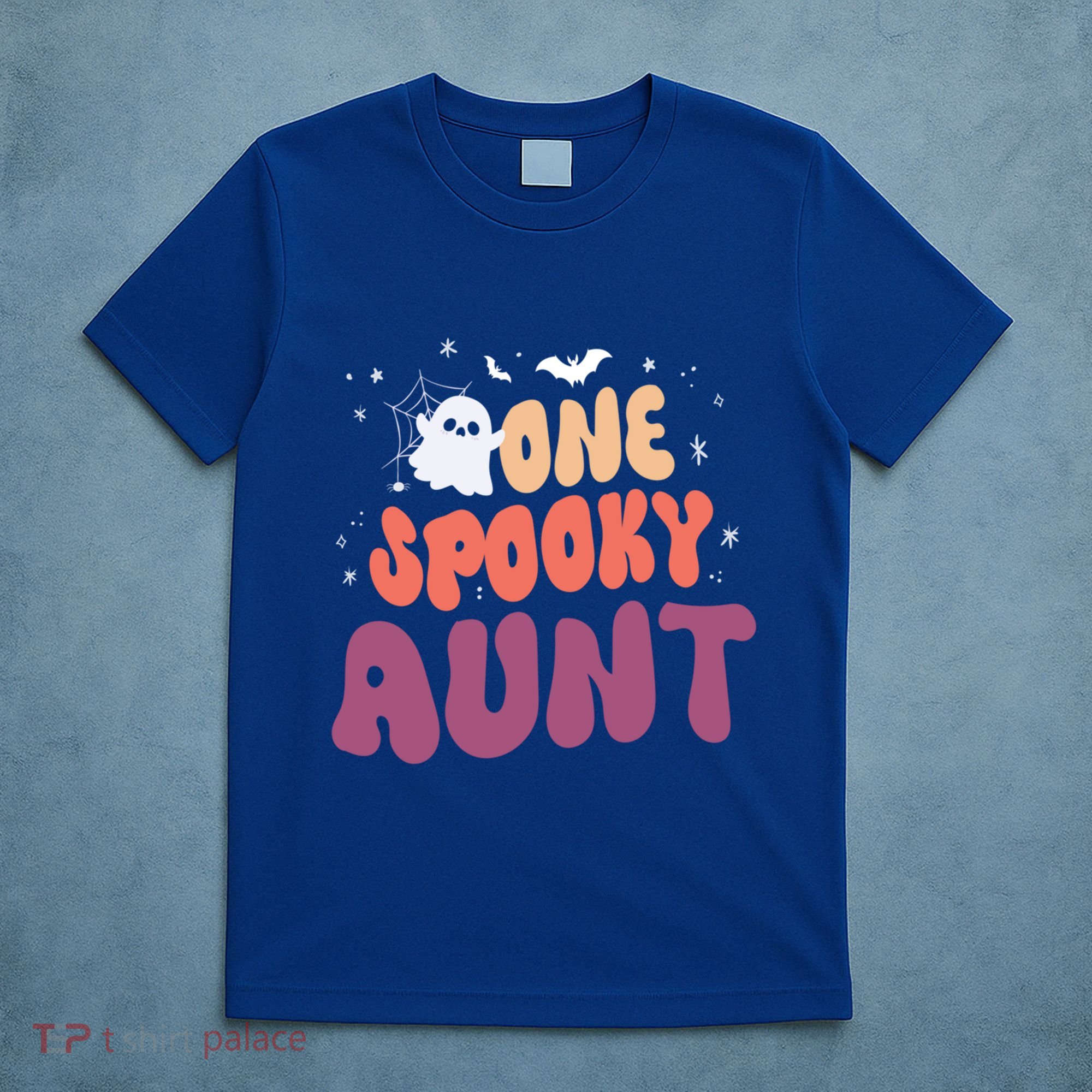 Groovy One Spooky Aunt Boo Ghost Halloween Pumpkin Gift T-Shirt