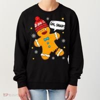 Gingerbread Oh Snap Christmas Funny Gift Women's Sweatshirt thumb 0